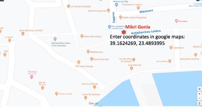 Villa Mikri Gonia Skiathos-Stadt Exterior foto